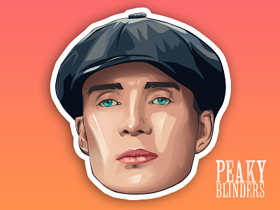 Thomas Shelby vector portrait.