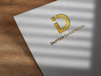 Luxury mockup on white craft paper design illustration logo moc