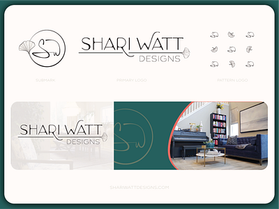 Shari Watt Designs Logo Design brand branding design illustrator logo logodesign pattern