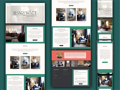 Shari Watt Designs Website brand branding design interiordesign webdesign website wordpress
