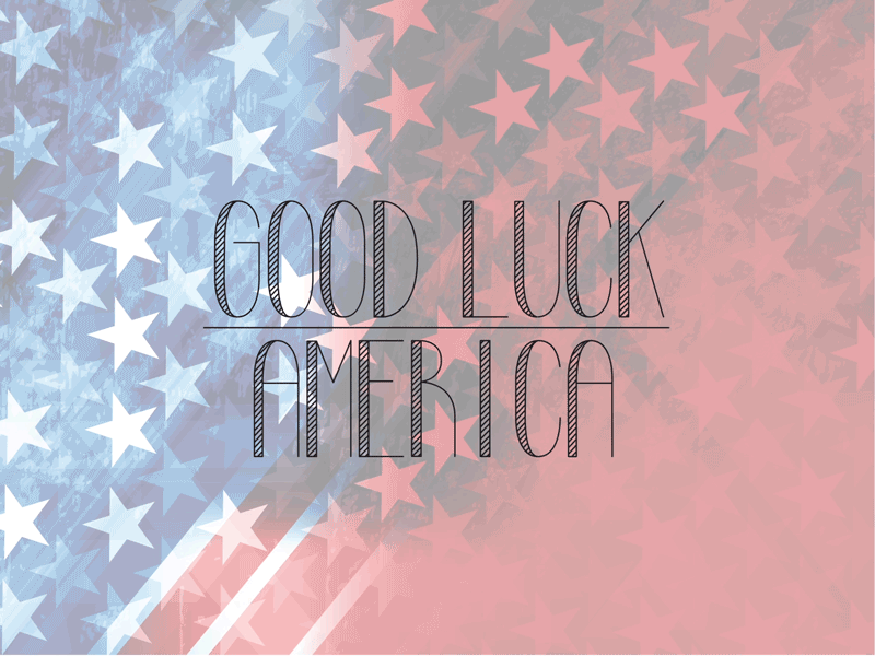 Good Luck America america animation design donald election motion design president trump usa