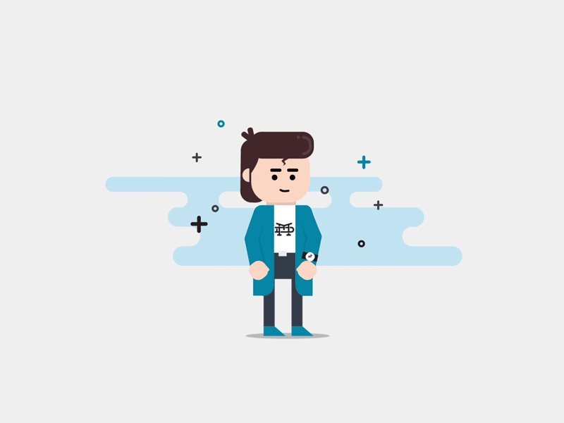 I'm​ late, whoopsie! ⌚ 2d animation character design design flat illustration late motion design vector