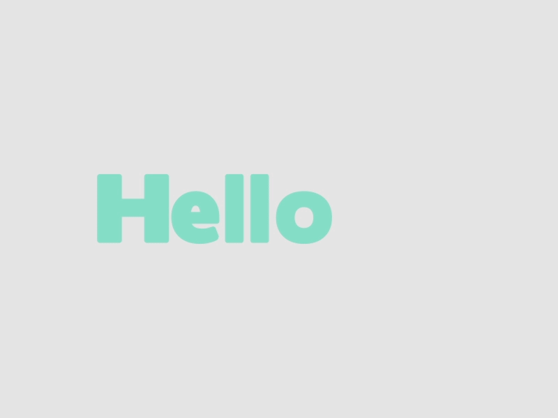Hello. animation design gif graphics hello loop minimalism motion typography