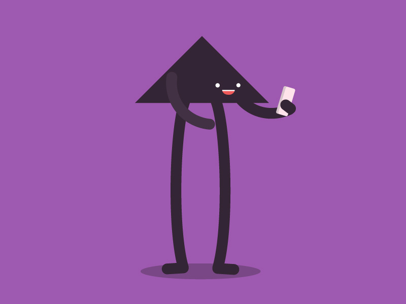 Unused Styleframe 02 styleframe character design cute app minimal phone illustration shapes