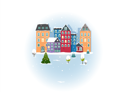 Сhristmas card for a real estate agency!