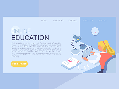 This is an illustration for the first landing page screen.