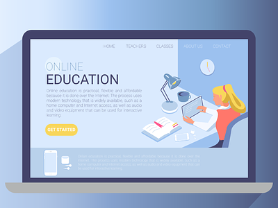 This is an illustration for the first landing page screen. ai design graphic design illustration vector