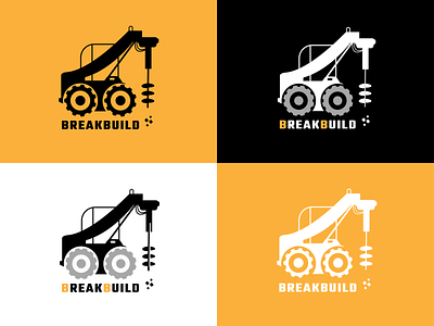 The logo of a construction equipment rental company! ai equqment graphic design illustration logo logotype rental tractor vector