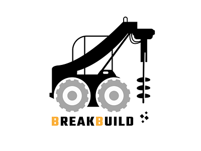 The logo of a construction equipment rental company! construction equipment graphic design logo logotype rental vector