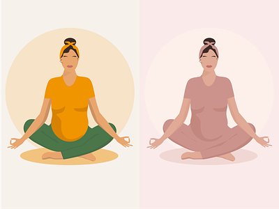 Yoga-logo! design faceless graphic design health illustration meditation mental sport vector