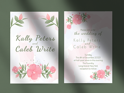 Wedding invitation bride celebrate couple design graphic design illustration invitation vector wedding weddingday