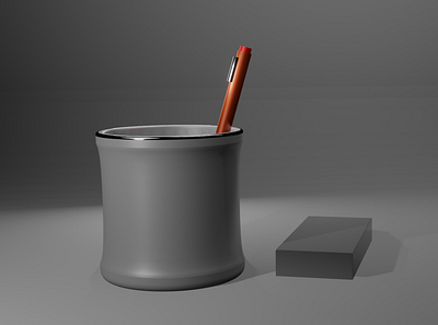 pen container 100 days of modeling artist blender 3d design illustration