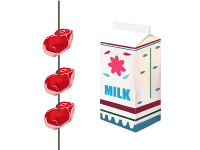 Milk design illustration