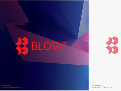 Blowt logo design