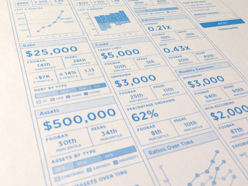 Financial Health Wireframe interface wireframe ui ux web