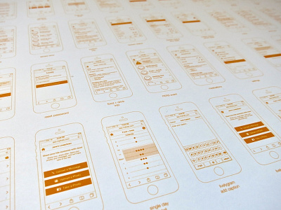 wireframe contact sheet