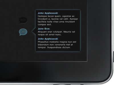 iPad chat module