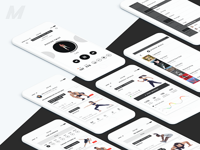 MIRROR app ecommerce hardware ios mobile ui ux web