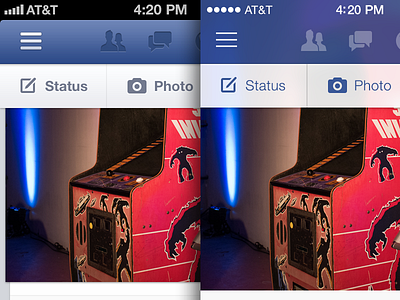 Facebook iOS7 Redesign