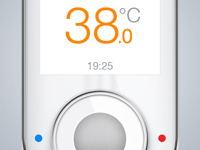 Shower Control Design (Hardware+GUI) 2009 concept display exploration gui interface shower temperature