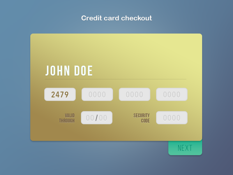 DailyUI #02 Credit card checkout e-commerce credit card interaction ui gradient checkout dailyui