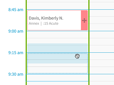 Drag And Drop calendar drag drop grab cursor scheduling