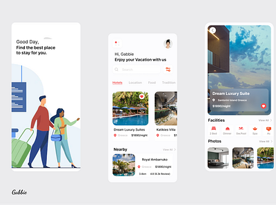 Hotel booking app app branding graphic design ui