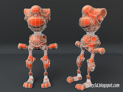 Robot Bunny wip6 3d lightwave3d mech robots scifi steampunk wip