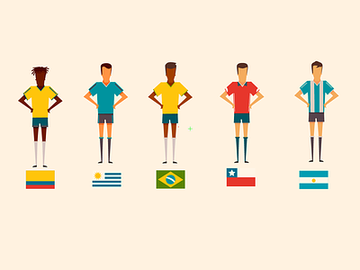 Soccer argentina brasil chile colombia concept art illustration illustrator soccer southamerica uruguay vector video explainer