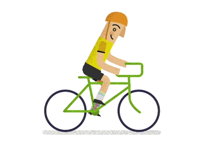 Always cycling animation bike cycling eco ecology gif motion