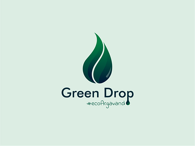 Green Drop Logo drop eco ecological ecology graphic design green logo logo design recycle