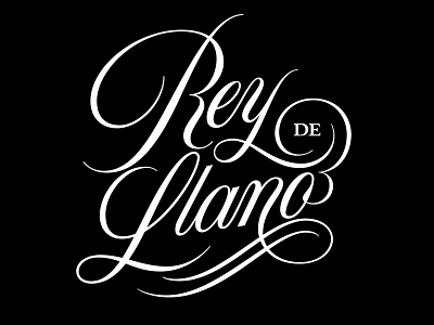 Rey de Llano calligraphy contrast copperplate handlettering lettering logo logotype script type typography