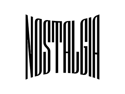 Nostalgia contrast design experiment handlettering lettering logo logotype modernism sans serif type typography