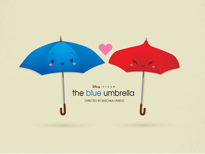 The Blue Umbrella cute kawaii pixar the blue umbrella