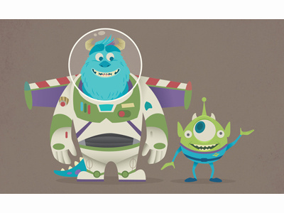 Monsters Mash-Up disney mike wazowski monsters inc monsters university pixar sully the pixar times