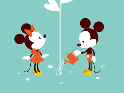 Love In Bloom disney love mickey mouse minnie mouse wonderground