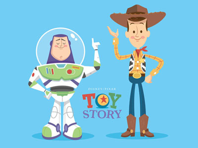 Woody and Buzz buzz lightyear cute disney jerrod maruyama pixar toy story woody
