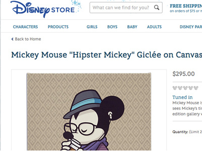 Hipster Mickey Wide Release disney disneyland hipster mickey jerrod maruyama mickey mouse the disney store wonderground gallery