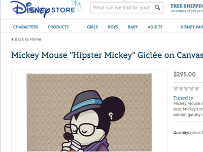 Hipster Mickey Wide Release