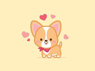 Cutie Pup character design cute illustration jerrod maruyama kawaii