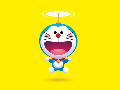 Doraemon adobe illustrator character design cute cute art illustration jerrod maruyama jmaruyama kawaii vector vectorart