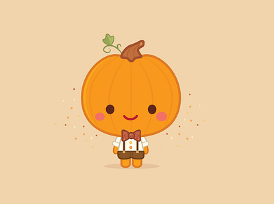 Pumpkin Spice Boy adobe illustrator character design cute illustration jerrod maruyama jmaruyama kawaii vector