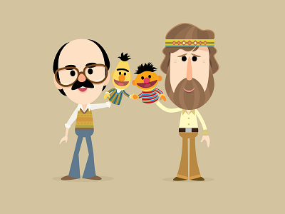 Jim and Frank adobe illustrator character design cute illustration jerrod maruyama kawaii vector