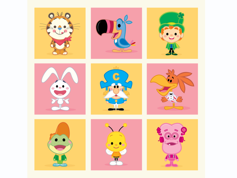 Cereal Boxes (Sunrise Edition) adobe illustrator character design cute illustration jerrod maruyama kawaii vector