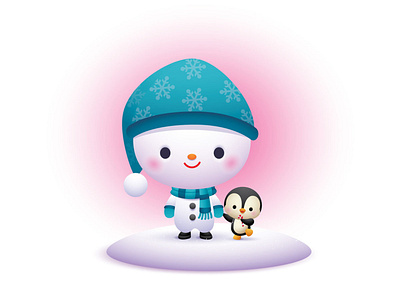Holiday Friends adobe illustrator character design cute illustration jerrod maruyama jmaruyama kawaii vector