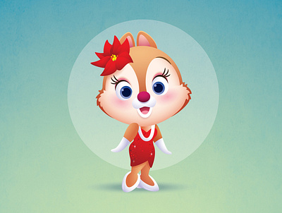 Clarice adobe illustrator character design cute disney illustration jerrod maruyama jmaruyama kawaii vector