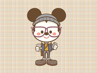 Little Hipster adobe illustrator character design cute disney illustration jerrod maruyama jmaruyama kawaii vector