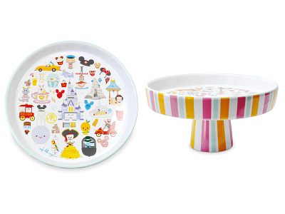 Disney x Jerrod Maruyama Mini Cake Stand adobe illustrator character design cute disney disneyland illustration jerrod maruyama jmaruyama kawaii wonderground gallery