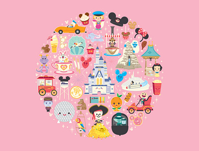 Disney x Jerrod Maruyama adobe illustrator character design cute disney illustration jerrod maruyama jmaruyama kawaii vector wonderground gallery
