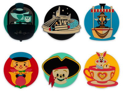 Coaster Set adobe illustrator character design cute disney illustration jerrod maruyama jmaruyama kawaii vector wonderground gallery